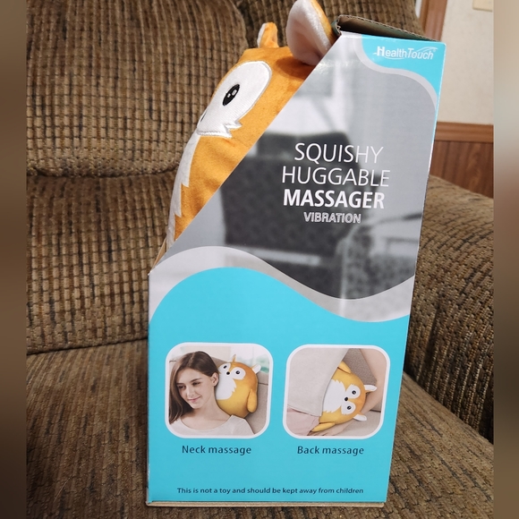 Squishy Huggable Plush Massager Squirrel Back And Neck Massage Health Touch - Picture 2 of 8